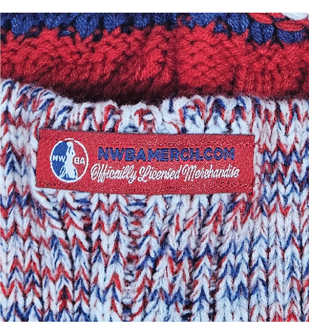NWBA Officially Licensed:  "Pom Pom Team Beanie"