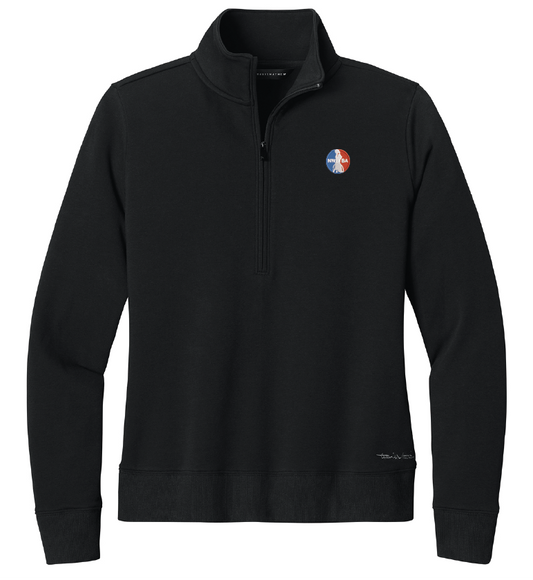 NWBA Officially Licensed - Embroidered Medallion TravisMathew® Women's Ocean Villa 1/4-Zip