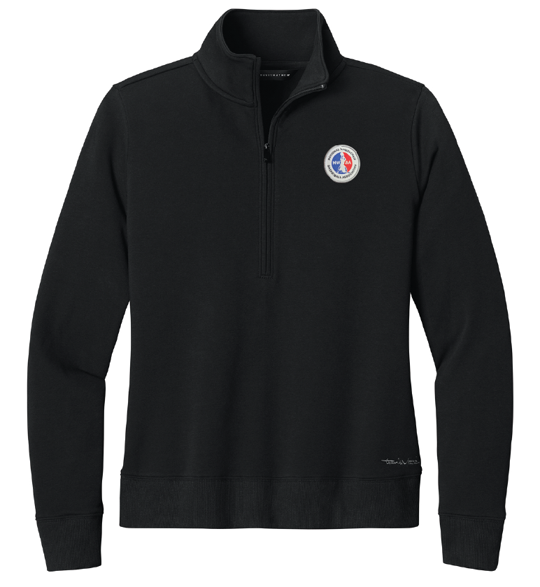 NWBA Officially Licensed - Woven Applique NWBA Logo TravisMathew® Women's Ocean Villa 1/4-Zip