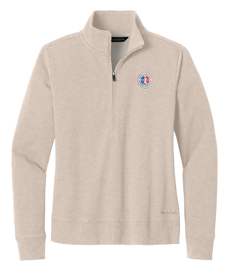 NWBA Officially Licensed - Woven Applique NWBA Logo TravisMathew® Women's Ocean Villa 1/4-Zip