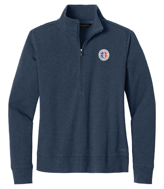 NWBA Officially Licensed - Woven Applique NWBA Logo TravisMathew® Women's Ocean Villa 1/4-Zip