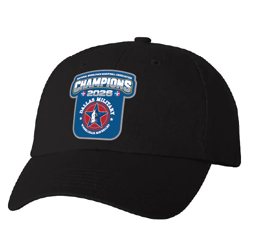 NWBA Officially Licensed – Dallas Military Wheelchair Mavericks – 2026 National Champions – Dad Style Cap – Woven Patch Edition