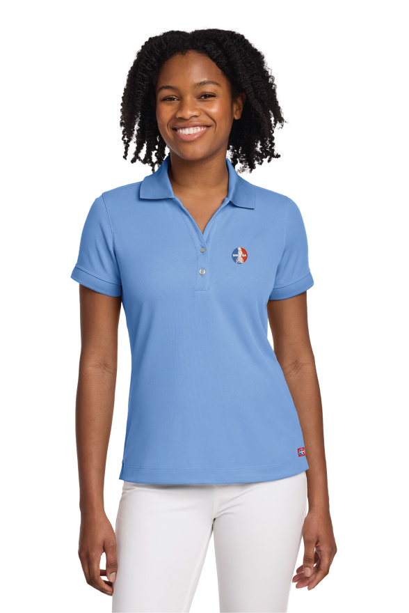 NWBA Officially Licensed - Embroidered Medallion Women's Nike Dri-FIT Polo