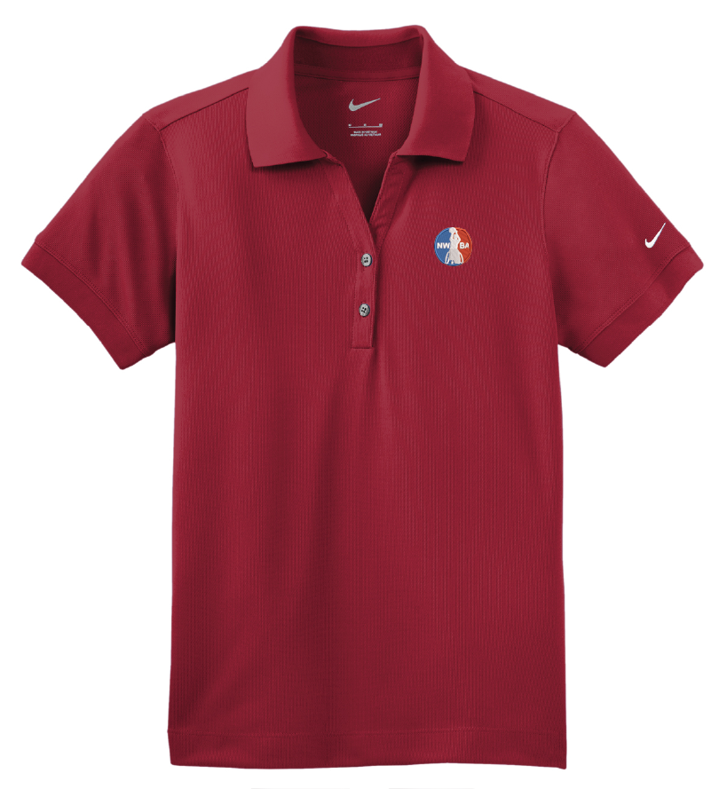 NWBA Officially Licensed - Embroidered Medallion Women's Nike Dri-FIT Polo