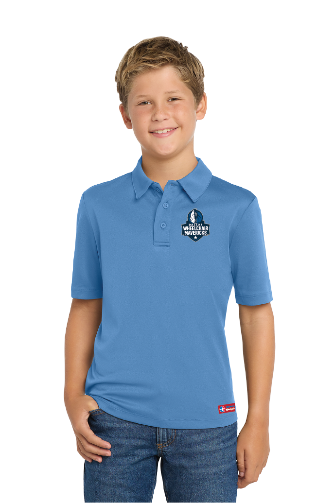 NWBA Officially Licensed:  Dallas Wheelchair Mavericks - Youth Polo