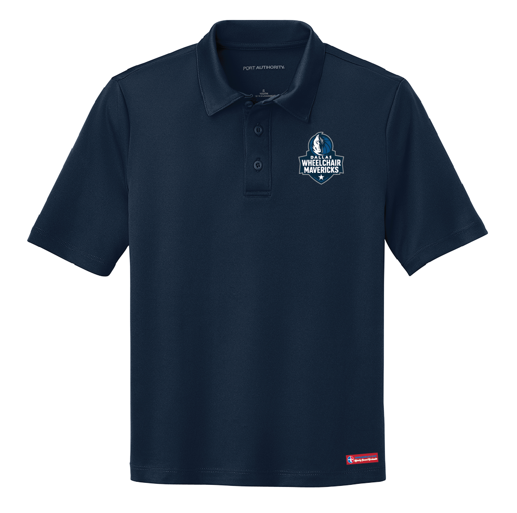 NWBA Officially Licensed:  Dallas Wheelchair Mavericks - Youth Polo