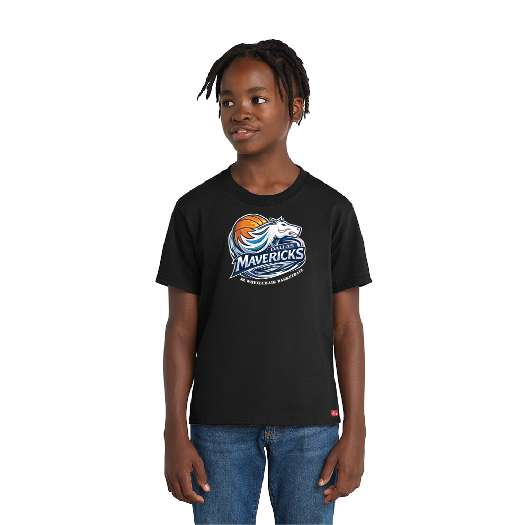 NWBA Officially Licensed - Dallas Jr Wheelchair Mavericks - Youth - T-Shirt - Cotton