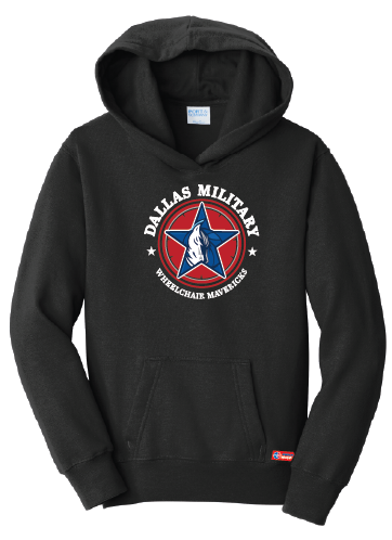 NWBA Officially Licensed - Dallas Military Wheelchair Mavericks - Youth - Hoodie
