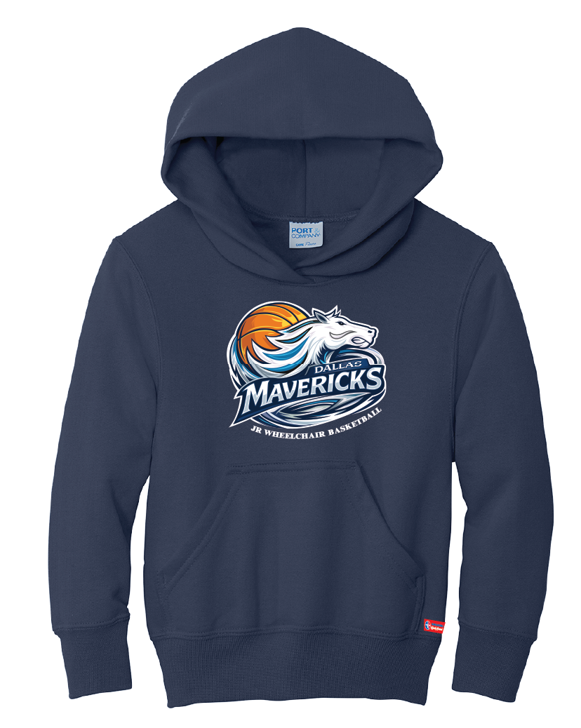 NWBA Officially Licensed - Dallas Jr Wheelchair Mavericks - Youth - Hoodie