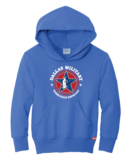 NWBA Officially Licensed - Dallas Military Wheelchair Mavericks - Youth - Hoodie