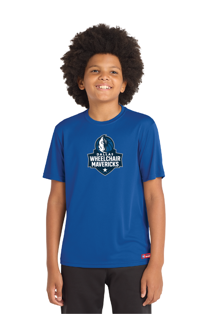 NWBA Officially Licensed - Dallas Wheelchair Mavericks - Youth - T-Shirt - Performance