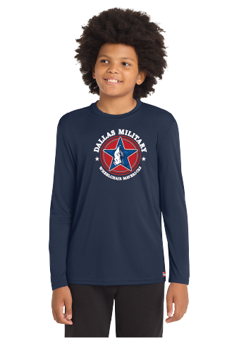 NWBA Officially Licensed - Dallas Military Wheelchair Mavericks - Youth - L/S T-Shirt - Performance