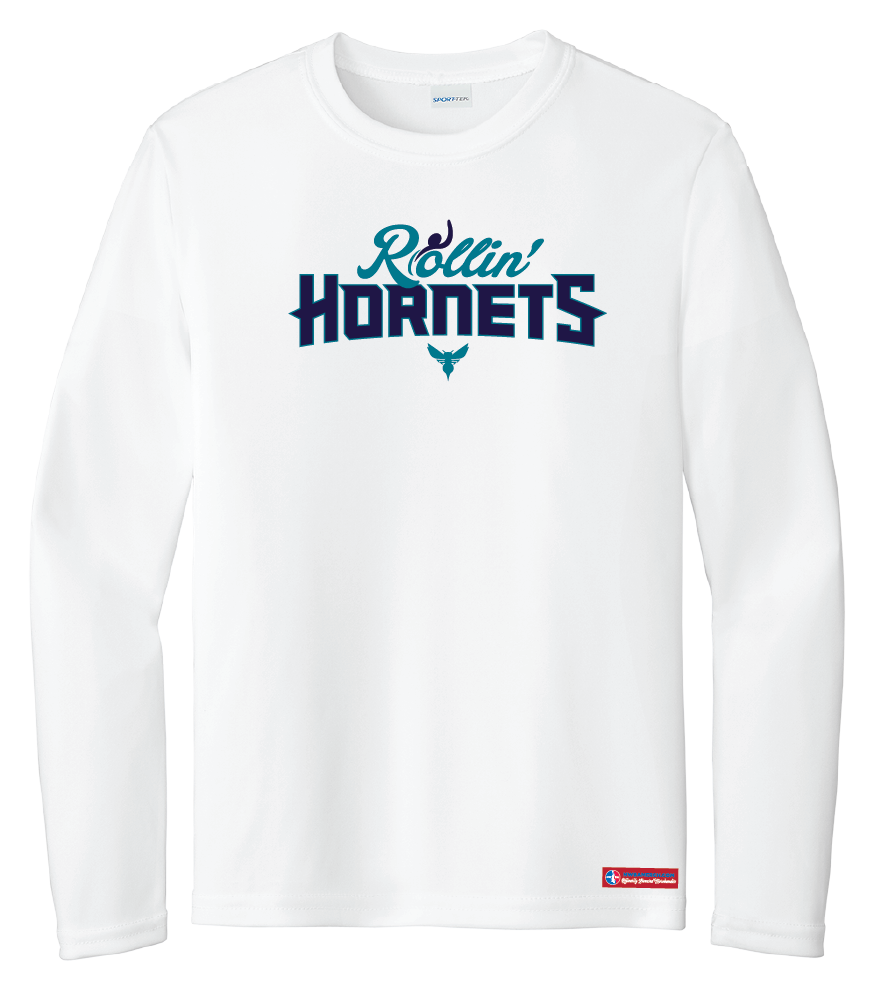 NWBA Officially Licensed - Rollin' Hornets - Youth - L/S T-Shirt - Performance