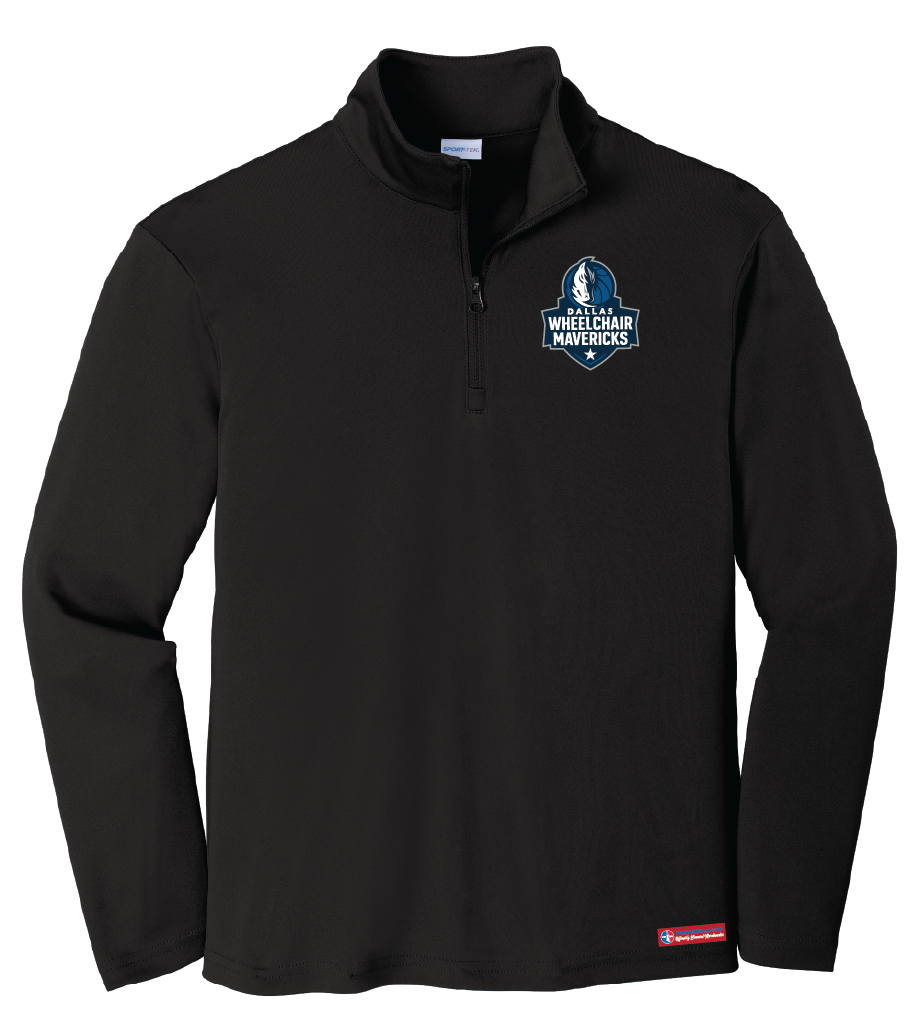 NWBA Officially Licensed - Dallas Wheelchair Mavericks - Youth Performance 1/4 ZIP