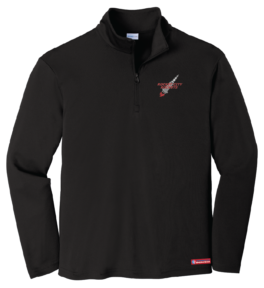 NWBA Officially Licensed - Rocket City Rockets - Youth Performance 1/4 ZIP