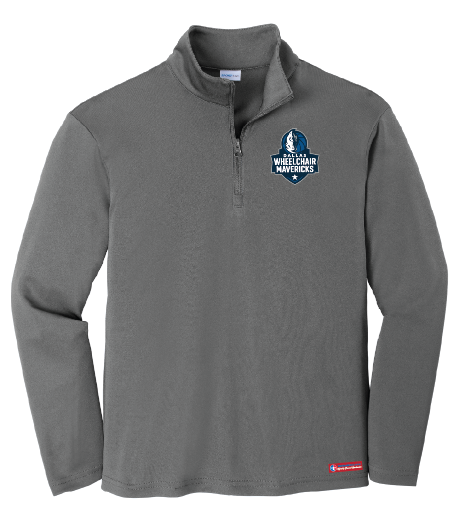 NWBA Officially Licensed - Dallas Wheelchair Mavericks - Youth Performance 1/4 ZIP