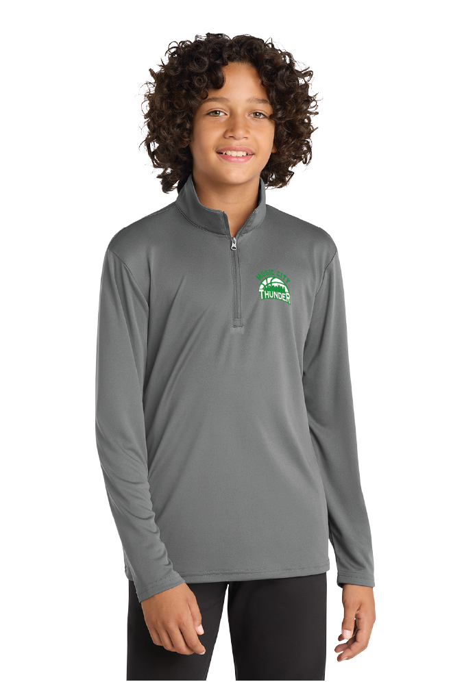NWBA Officially Licensed - Music City Thunder - Youth Performance 1/4 ZIP