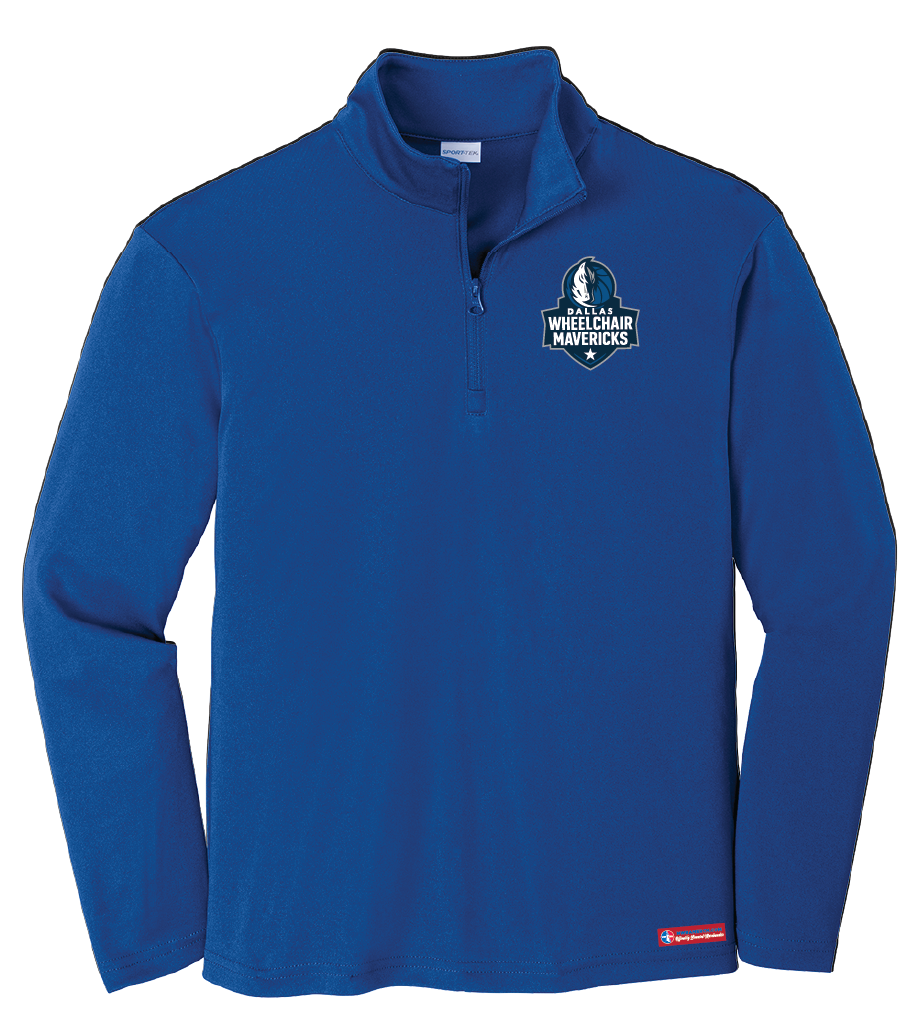 NWBA Officially Licensed - Dallas Wheelchair Mavericks - Youth Performance 1/4 ZIP
