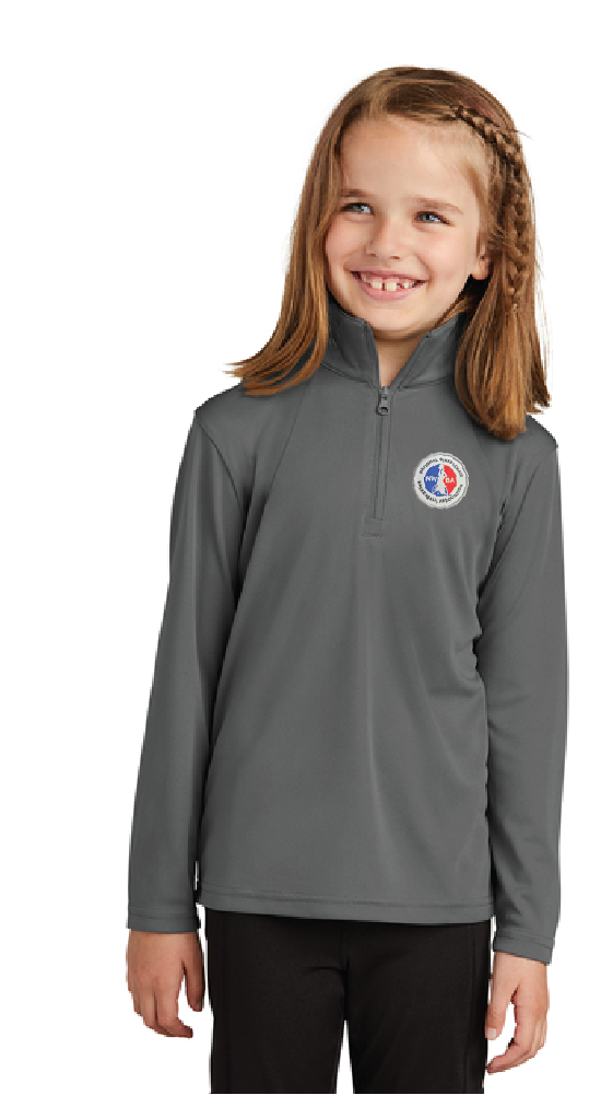 NWBA Officially Licensed - Woven Applique NWBA Logo Youth Performance 1/4 Zip