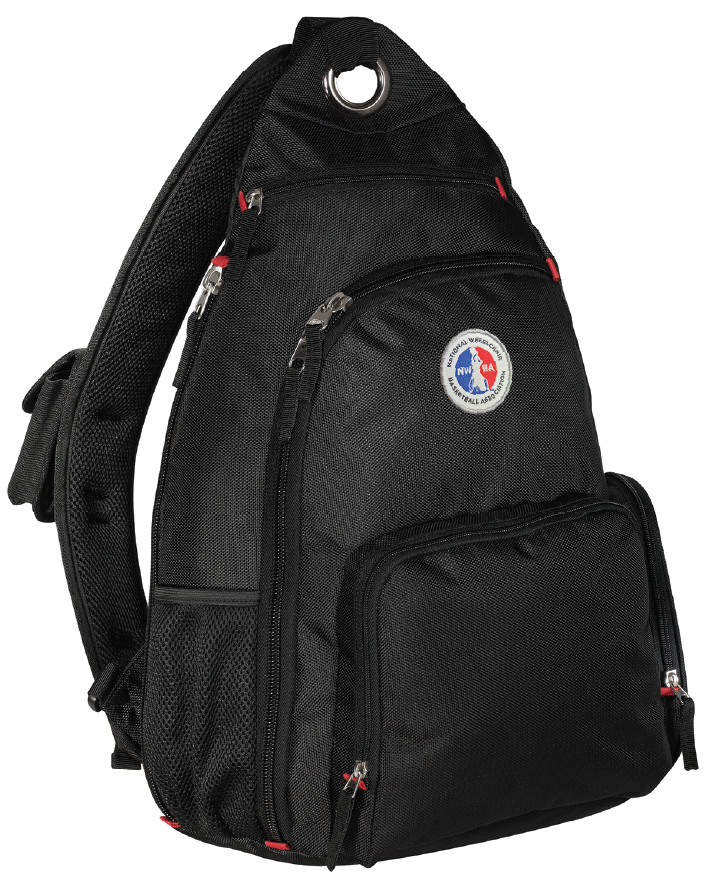 NWBA Officially Licensed - Woven Applique Sling Style Backpack