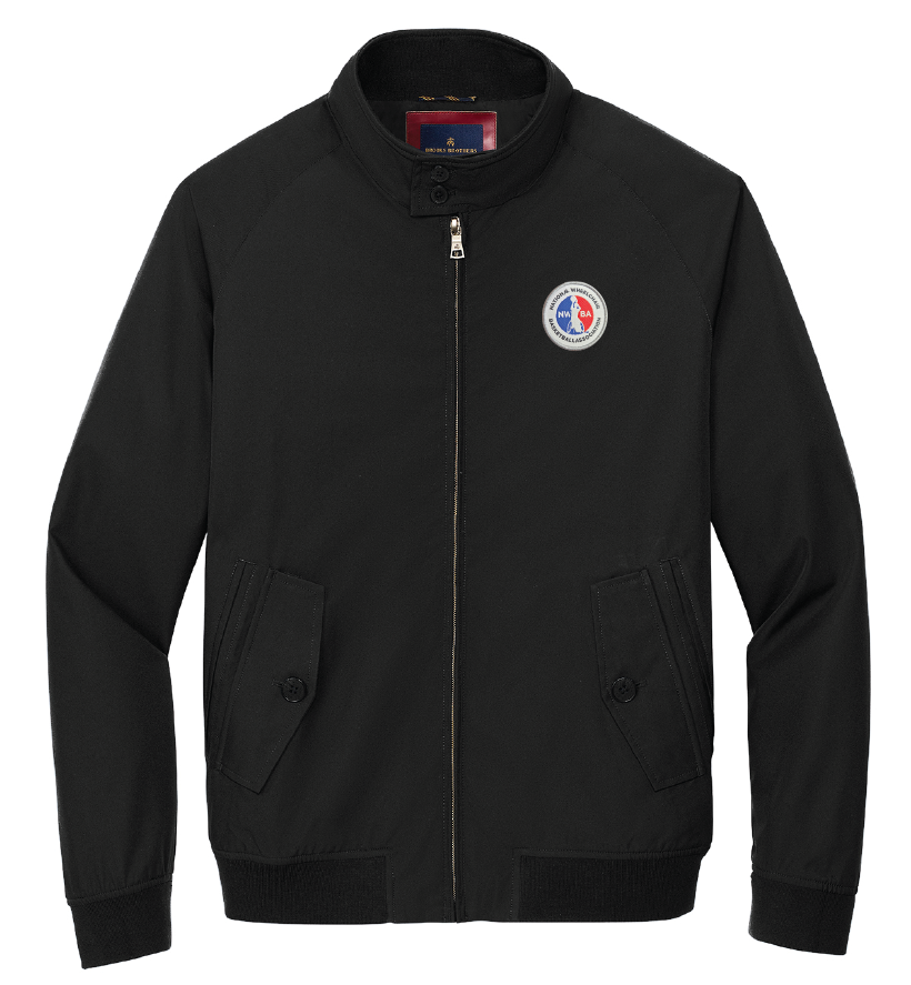 NWBA Officially Licensed - Woven Applique NWBA Logo Men's Brooks Brothers Bomber Jacket