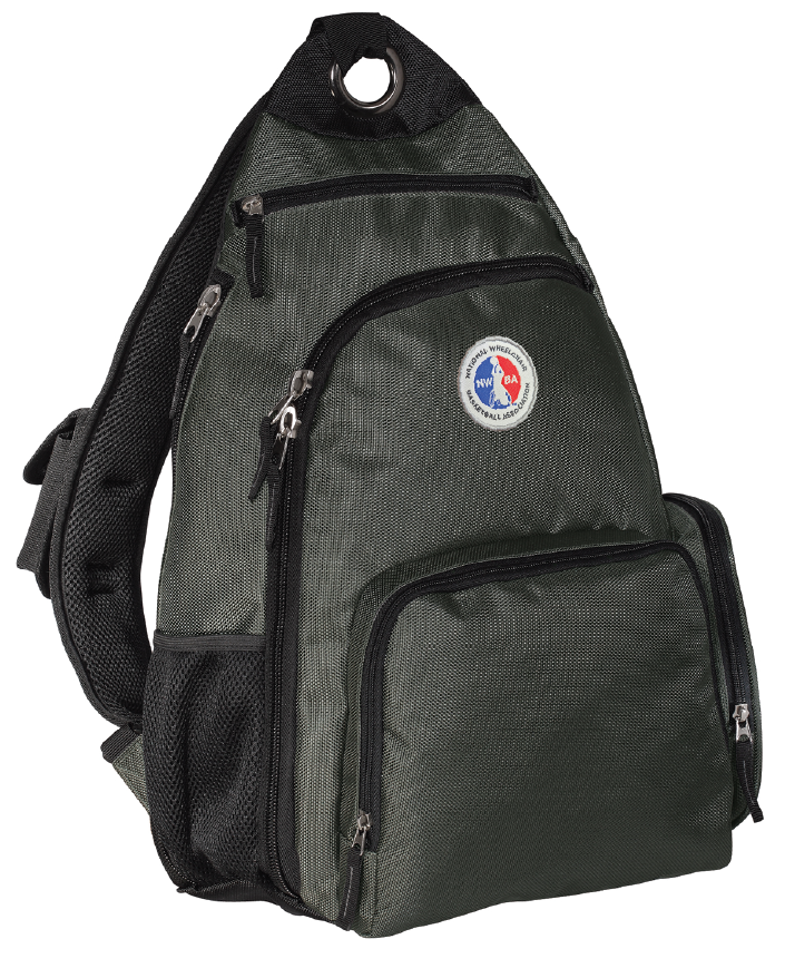 NWBA Officially Licensed - Woven Applique Sling Style Backpack