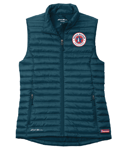 NWBA Officially Licensed - Dallas Military Wheelchair Mavericks - Packable Quilted Vest - Women