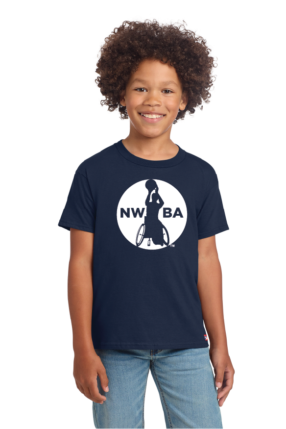 NWBA Officially Licensed - 1-Color Medallion Youth Cotton Tee SS