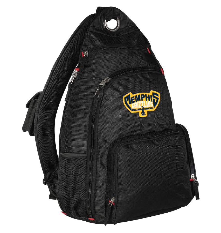 NWBA Officially Licensed - Memphis Rollin' Grizzlies - Sling Style Backpack